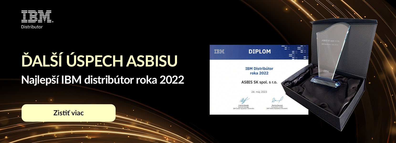 ASBIS: Najlepší IBM distribútor za rok 2022