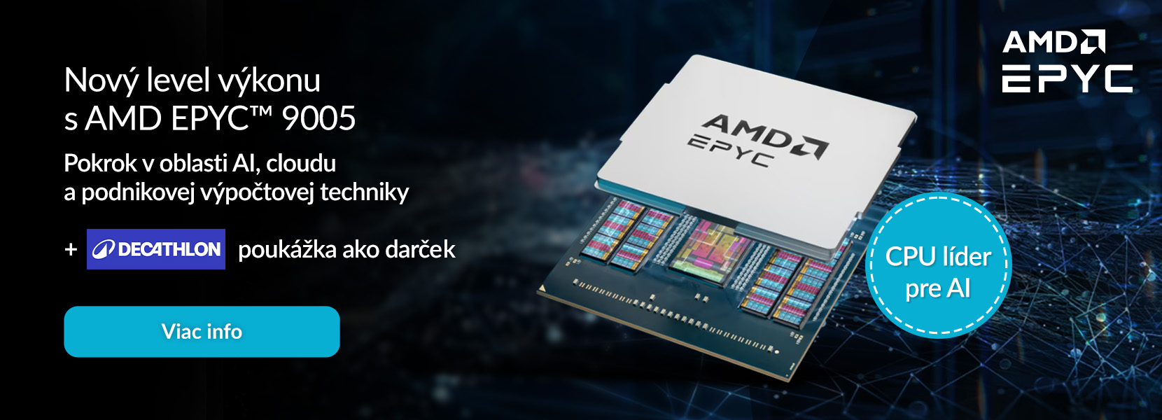Decathlon poukážka k nákupu AMD EPYC 9005