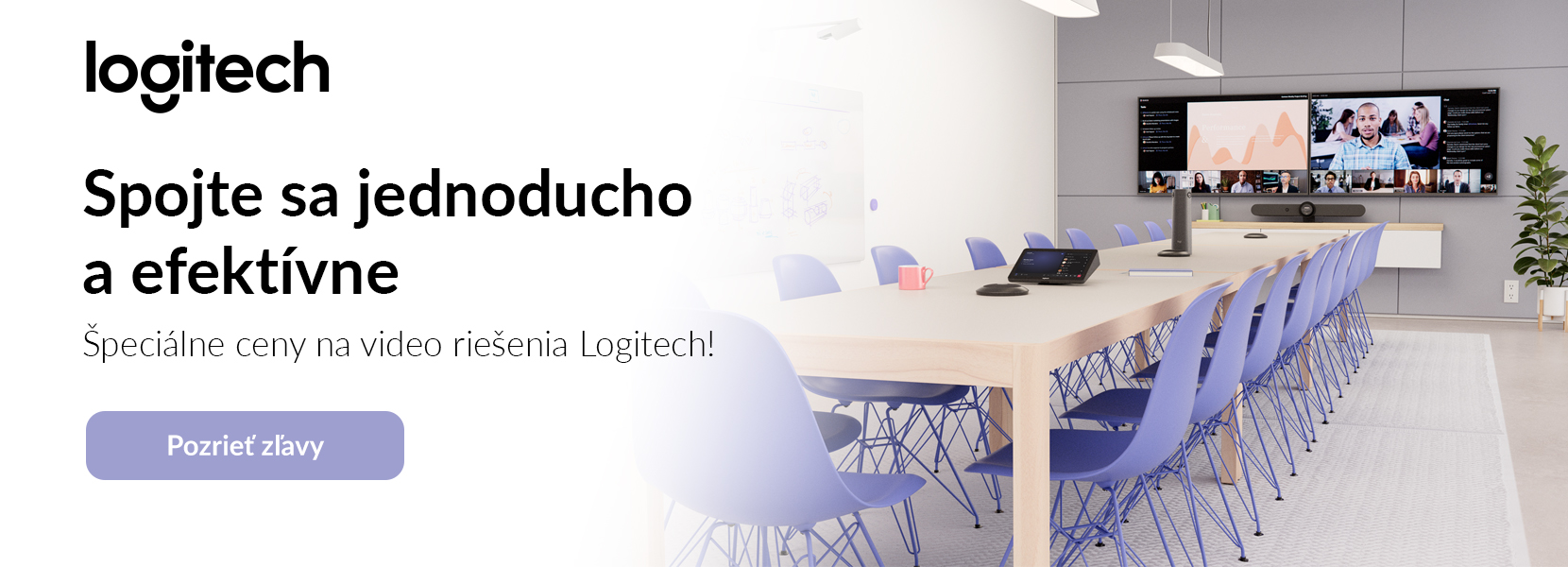 Spojte sa jednoducho a efektívne – špeciálne ceny na video riešenia Logitech!