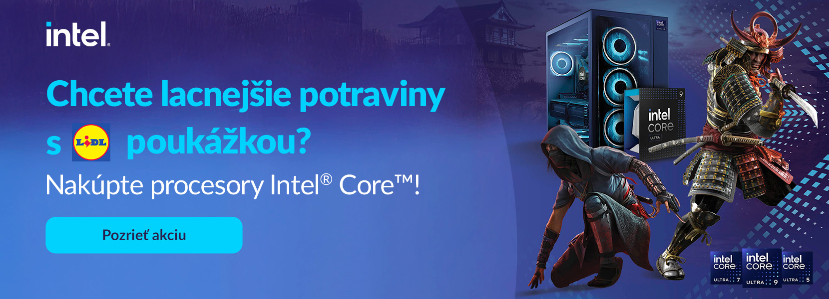 Získajte Lidl poukážku k nákupu procesorov Intel Core